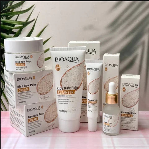 🔥 OFERTA !!! COMBO SKIN CARE COMPLETO DE ARROZ BIOAQUA X5 🔥