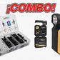 OFERTA ESPECIAL !! COMBO 2x1 LINTERNA CON SET DE HERRAMIENTAS Y CLIPS DE PLASTICOS PARA AUTOS