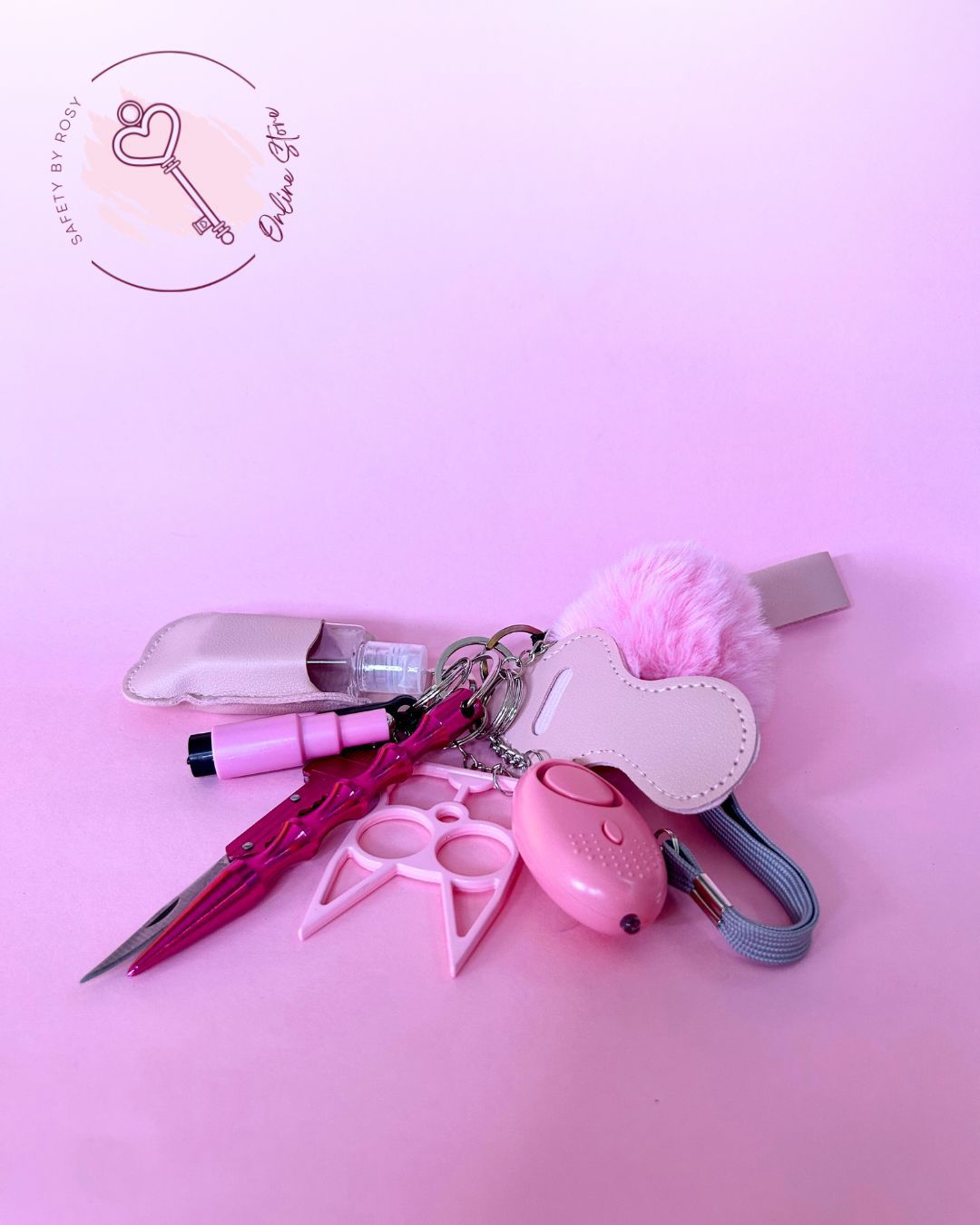 Llavero de Autodefensa 6 en 1 para Mujeres – Seguridad Siempre Contigo